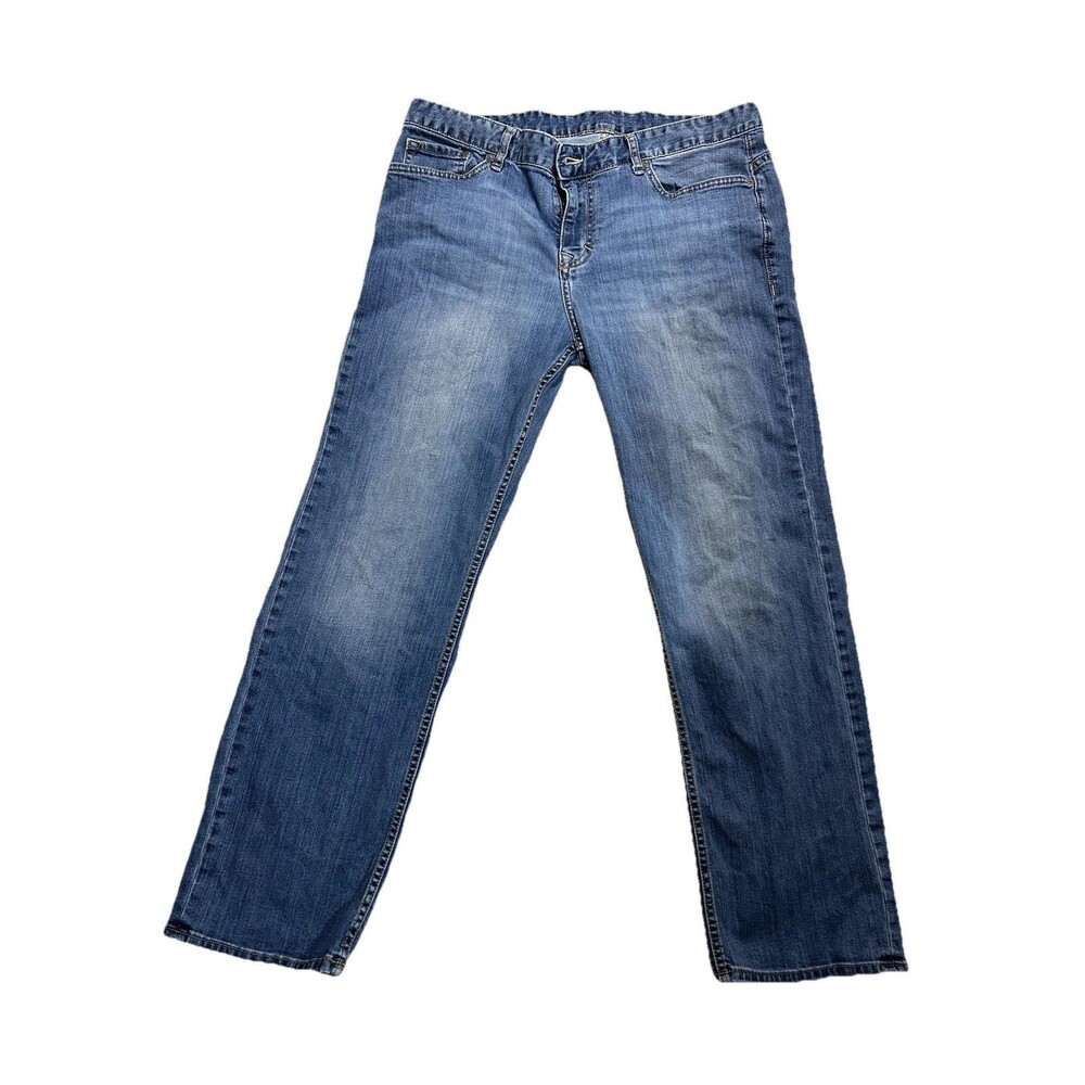 Calvin Klein Jeans Mens 36x30 Medium Wash Straight Fit Stretch Denim Blue